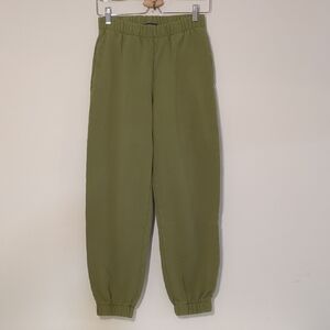 Brandy Melville Olive Green Rosa Sweatpants